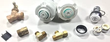 Lot Of 2 Shower Head Niagara Conservation ISO 9000 Earth Spa 1 GPM & Extra Parts