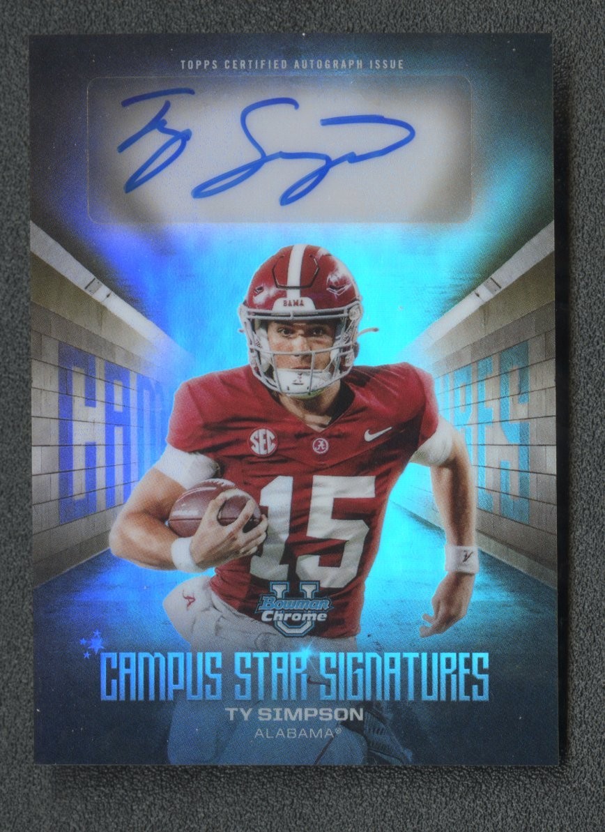 2025 Bowman U Chrome Ty Simpson Campus Star Signatures Auto #CSS-TS