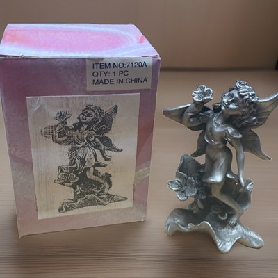 Miniature Pewter Garden Fairy Pixie  7120A