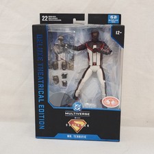 McFarlane Superman Deluxe Theatrical Red Platinum  Mr. Terrific   read desc.