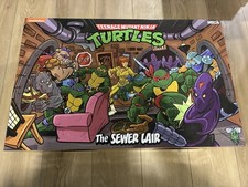 NECA Teenage Mutant Ninja Turtles TMNT Sewer Lair Diorama - NEW-Sealed