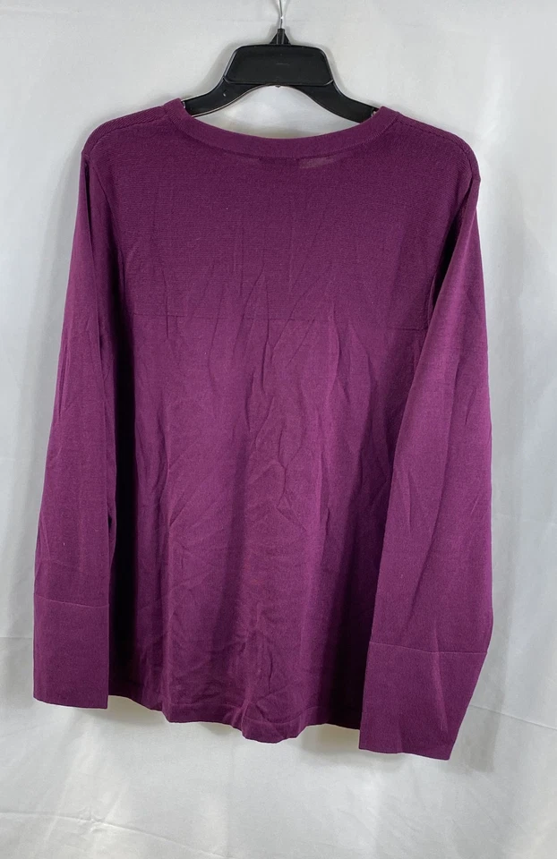 J Jill Women Purple Sweater Size 2X - Image 2 of 4