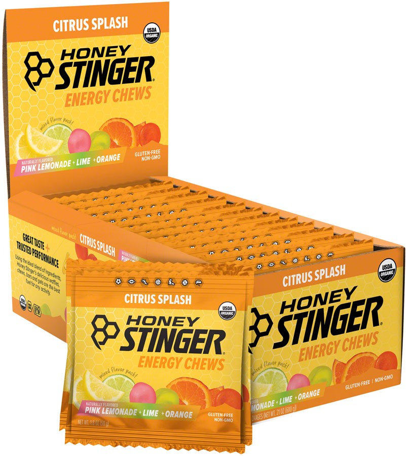 Жевательные конфеты Honey Stinger Organic Energy - Цитрусовый всплеск упаковка из 12 штук 6690₽
