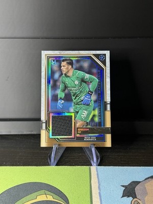 2021-22 Champions League Museum Ederson Relic Sapphire Parallel /75 #MMR-E MCFC!