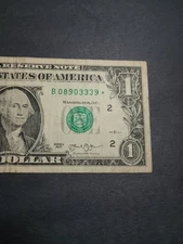 ⭐2013 $1 B NEW YORK BEP DUPLICATE RUN ⭐STAR NOTE (B08903339*)⭐