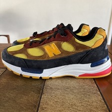 New Balance 992 Made in USA Atomic Yellow Red Size 11 Running Jogging Walking