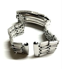 Vintage Bambi Rice Link Watch Bracelet 17.5mm Stainless Steel Replacement Band