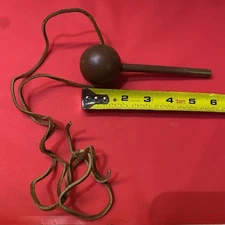 Vintage Muzzleloader Ball Starter Bullet Starter Hardwood & Brass Hunting