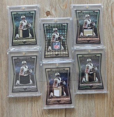Michael Thomas NFL 2018 Obsidian Patch Rainbow Regenbogen Karten Card Saints 1/1
