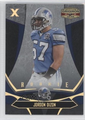 2008 Donruss Gridiron Gear Gold X's 84/100 Jordon Dizon #147 Rookie RC 0b2