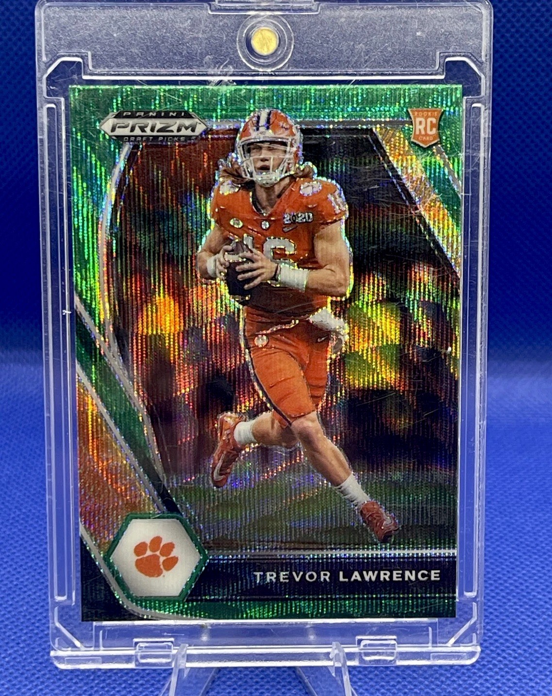2021 Panini Prizm Draft Picks - Trevor Lawrence #106 Green Wave Prizm (RC)