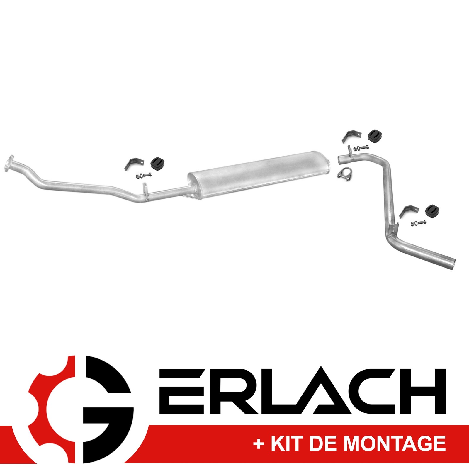 Silencieux d'échappement Mercedes 100 W631 2.4 D pot utilitaire 2450 mm 475