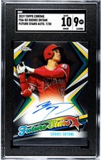 2019 Topps Chrome Shohei Ohtani Future Stars Auto /30 Graded SGC 9 AUTO 10 