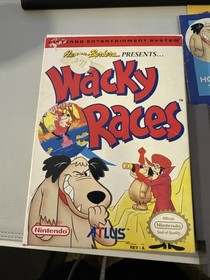 Wacky Races Nintendo NES! CIB! Complete In Box! RARE! Stickers On Box