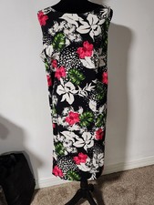 Women's Dressbarn Vibrant Tropical Print Dress Size 20W
