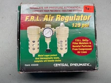 CENTRAL PNEUMATIC Air Filter Regulator and Lubricator No. 45009