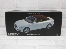Miniature car 1/18 Norev Audi A5 Cabriolet white el car