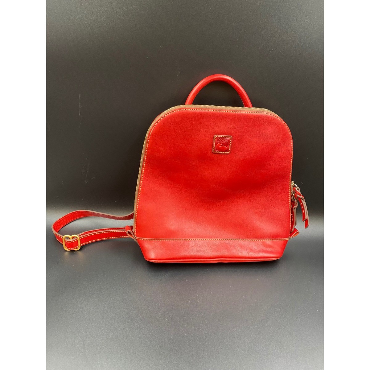 Dooney & Bourke Florentine Zip Pod Backpack Dooney & Bourke Florentine Small Zip Pod Backpack - Chestnut  main image 2