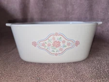 CORNING WARE  ENGLISH BREAKFAST ROSES FLORAL A-1 1/2 -B  1.5 LT. NO LID A-1.5-B