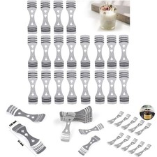 60pcs Silver Stainless Steel Candle Wick Centering Devices For Candle Making