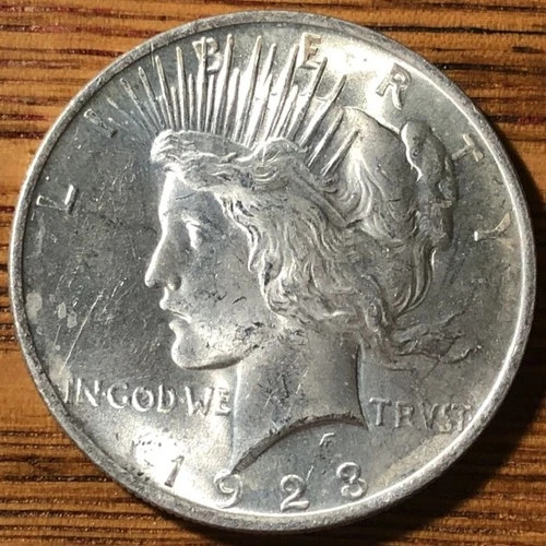 1923 P Peace Silver Dollar $1 - Nice AU Condition - FREE SHIPPING