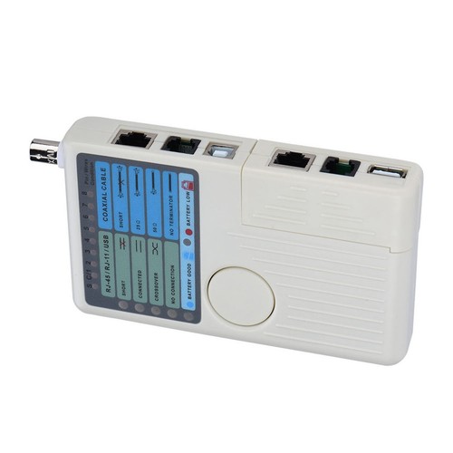 Rj45 / Rj11 / Usb / Bnc Network Tester Lan Cable Tracker Detector HLF - Afbeelding 6 van 7