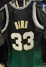 Boston Celtics 1985 Larry Bird Mitchell Ness Swingman Fadeaway Jersey