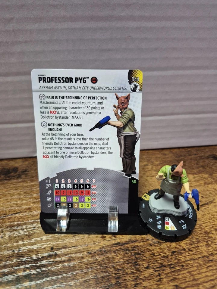 Heroclix Fight For Gotham City Professor Pyg 044 Super Rare W/Card - Image 1 of 1