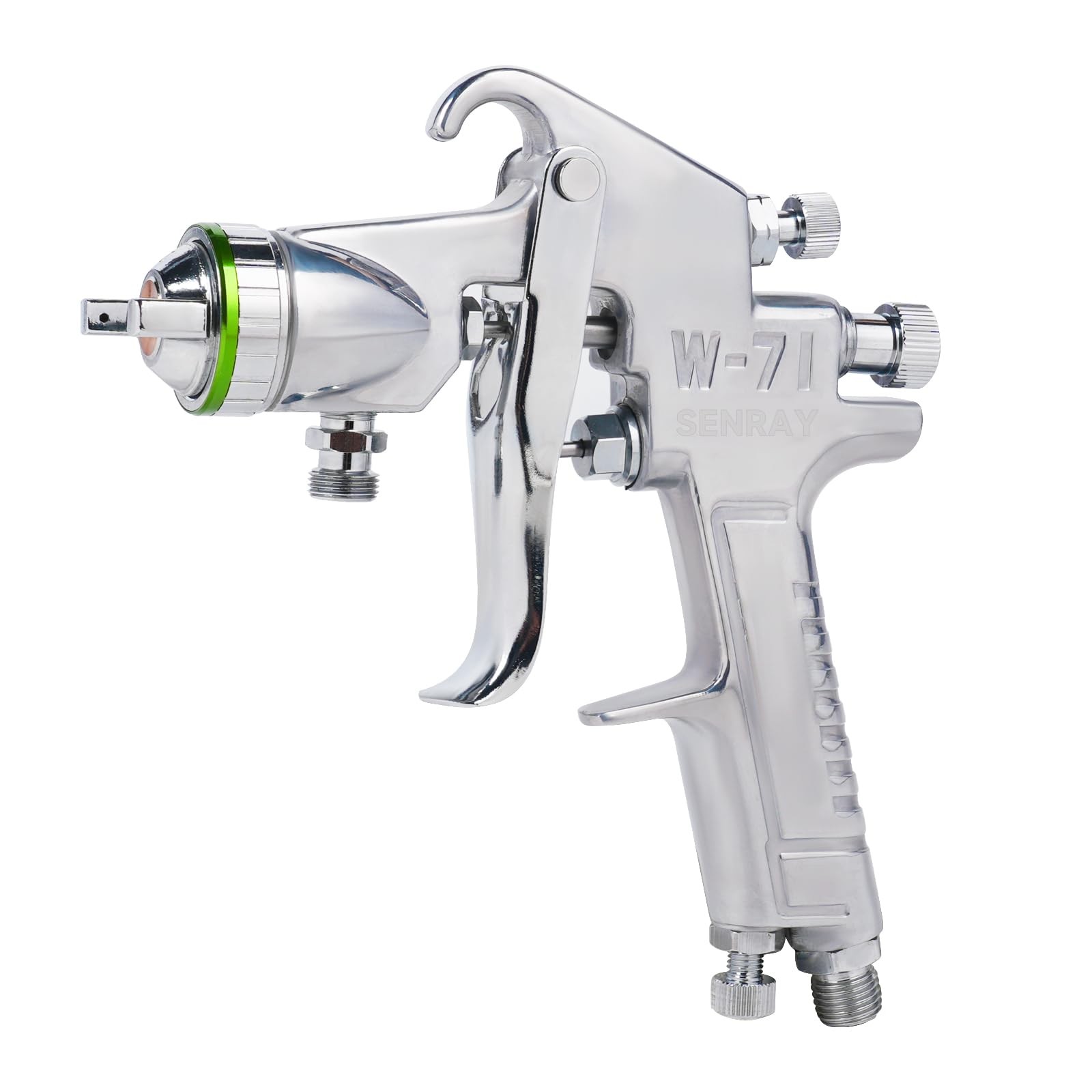 Pressure Feed Air Spray Paint Gun, Pressure Pot Paint Sprayer Without Cup - 1...