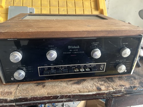 Vintage Mcintosh MA6100 Pre-Amplifier For Part Or Repair
