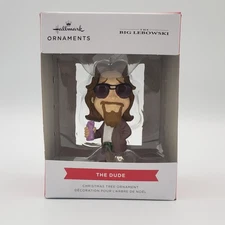 Hallmark Ornaments "The Big Lebowski" "The Dude" Big Head Christmas Ornament NEW