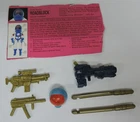 1993 GI JOE CARD/MISSILES/LAUNCHER/HELMET/SUBMACHINE GUN/RIFLE FOR  ROADBLOCK V6