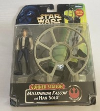 1997 STAR WARS HAN SOLO MILLENNIUM FALCON GUNNER STATION FIGURE POTF FORCE