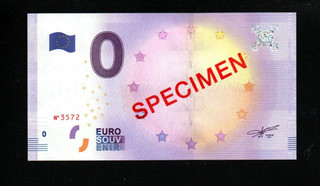 AN UNC SPECIMEN 0 EURO BANKNOTE