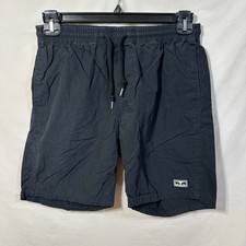 Obey Worldwide Small Black Drawstring Board Shorts Andre Fez Streetwear Beach S