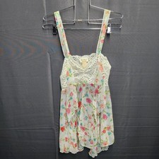 Y2K Victoria  s Secret Gold Label Coquette floral print mesh mini Nightie Size S