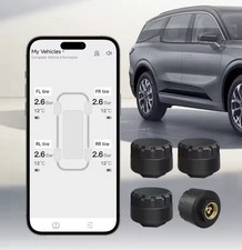 Universal Bluetooth TPMS Tyre Pressure Motorcycle Car 4 Sensors iOS Android