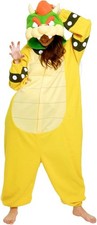SAZAC Super Mario Bros Bowser Kigurumi Fleece Cosplay Costume One Size Adult