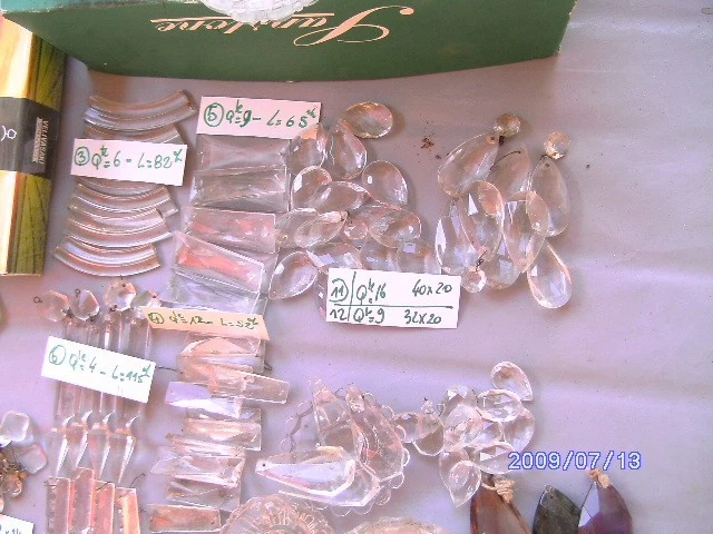 ancien lot divers pampilles,bobeches.....pour lustres,appliques... - Photo 4/4