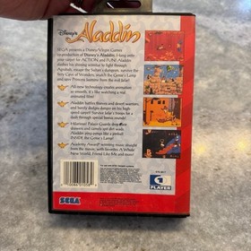 SEGA Genesis Disney's Aladdin Game Case Booklet Tested