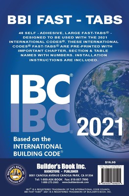 2021 International Building Code (IBC) Fast Tabs 