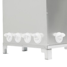 Automatic Chicken Feeder 85-120 lbs 10 Port Galvanized for Turkeys Quails Ducks