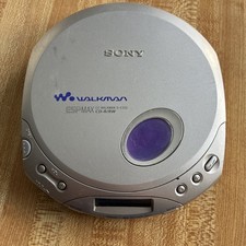 Sony Walkman D-E350 CD Player ESP MAX CD-R/RW Playback Silver Tested Working