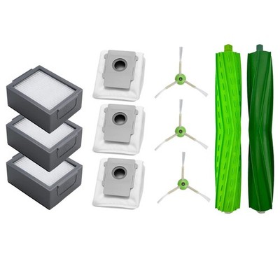 Refill Kit for iRobot Roomba i2+ i5 i6+ Roller Side Brush Filter Zipper Dust Bag