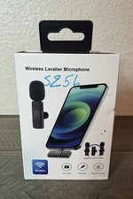 Wireless Lavalier Microphone Audio Video Recording Mic For Content Creators NEW