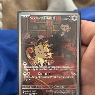 Pokémon TCG Team Rockets Mauzi Rare 203/182 DE Holo KP 70 Basisform 2025