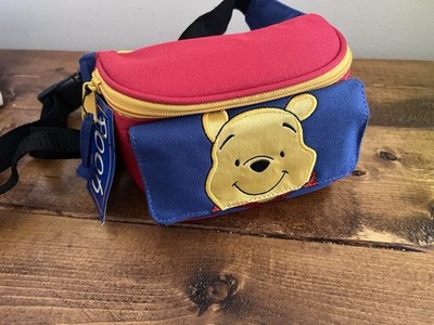 Vintage 90s Disneyland Winnie the Pooh Fanny Pack NOS Disney Colorblock