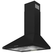 Beko HCP61422BH Stainless Steel Chimney Cooker Hood 60cm Black Extractor Fan New