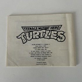 NES Teenage Mutant Hero Turtles Spielanleitung Instruction Booklet FRA