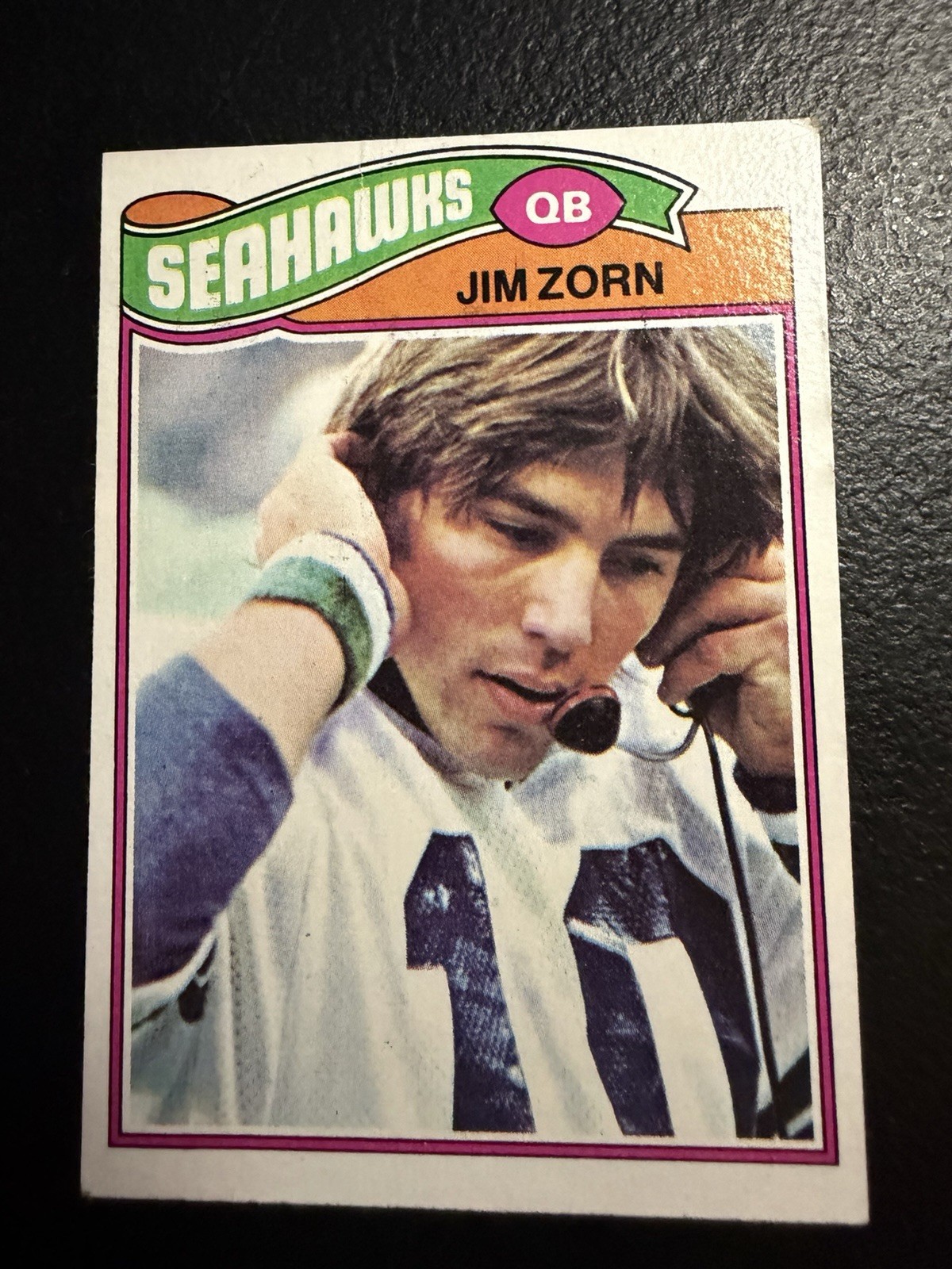 1977 Topps Jim Zorn #65 Rookie Rc Seattle Seahawks VG
